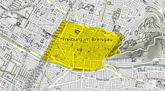 Immobilienpreisekarte Freiburg im Breisgau Altstadt